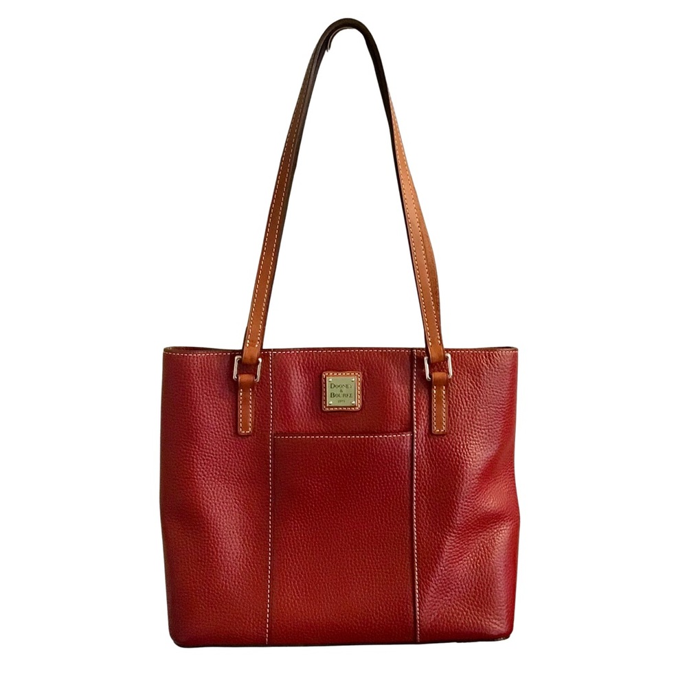Dooney & Bourke Tote Shoulder Bag Purse red wine‎ color